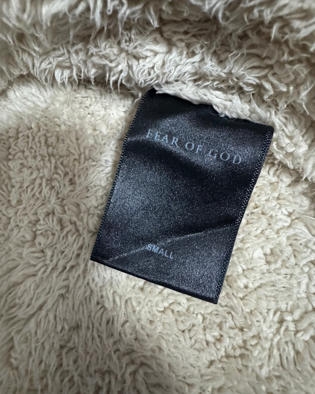 Fear Of God Fourth Collection Sherpa Lined Denim Long Coat