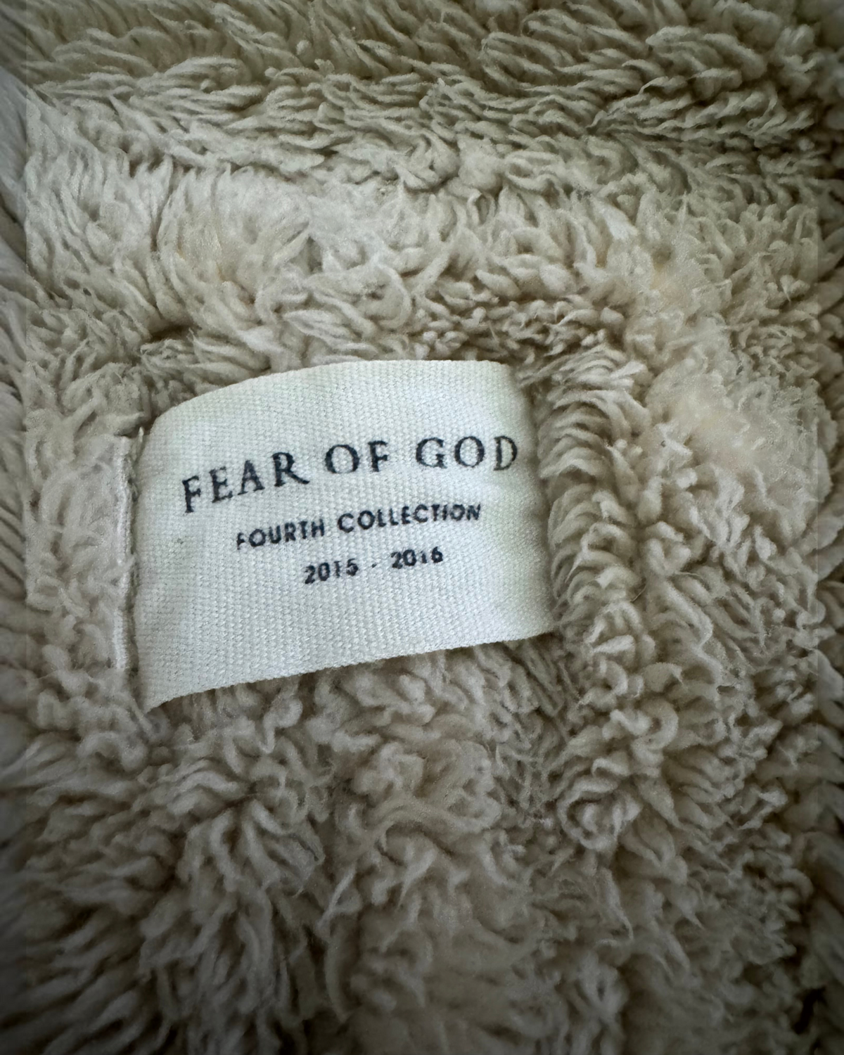 Fear Of God Fourth Collection Sherpa Lined Denim Long Coat